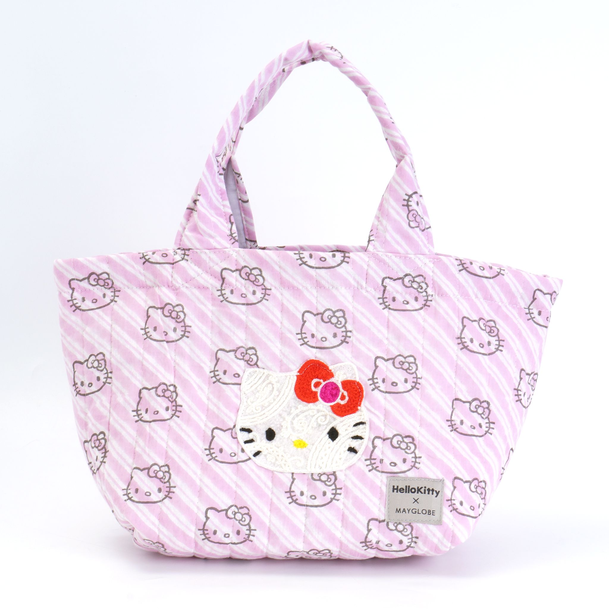 HelloKitty ﾌﾞﾛｯｸﾌﾟﾘﾝﾄ船形ﾄｰﾄﾊﾞｯｸﾞ mk24008 (上代: 5400円)