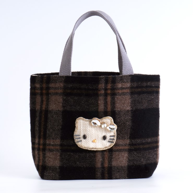 HelloKitty ﾁｪｯｸ柄ﾐﾆﾊﾞｯｸﾞ mk24028 (上代: 5000円)