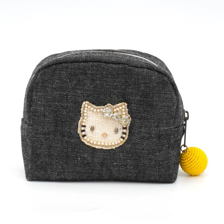 HelloKitty ﾌﾞﾗｯｸﾃﾞﾆﾑﾎﾞｯｸｽﾎﾟｰﾁ mk25014 (上代: 3600円)