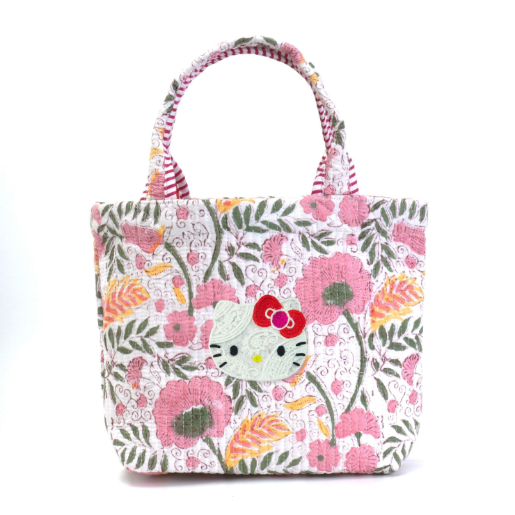 HelloKitty ﾌﾞﾛｯｸﾌﾟﾘﾝﾄ舟形ﾊﾞｯｸﾞ mk25020 (上代: 4200円)