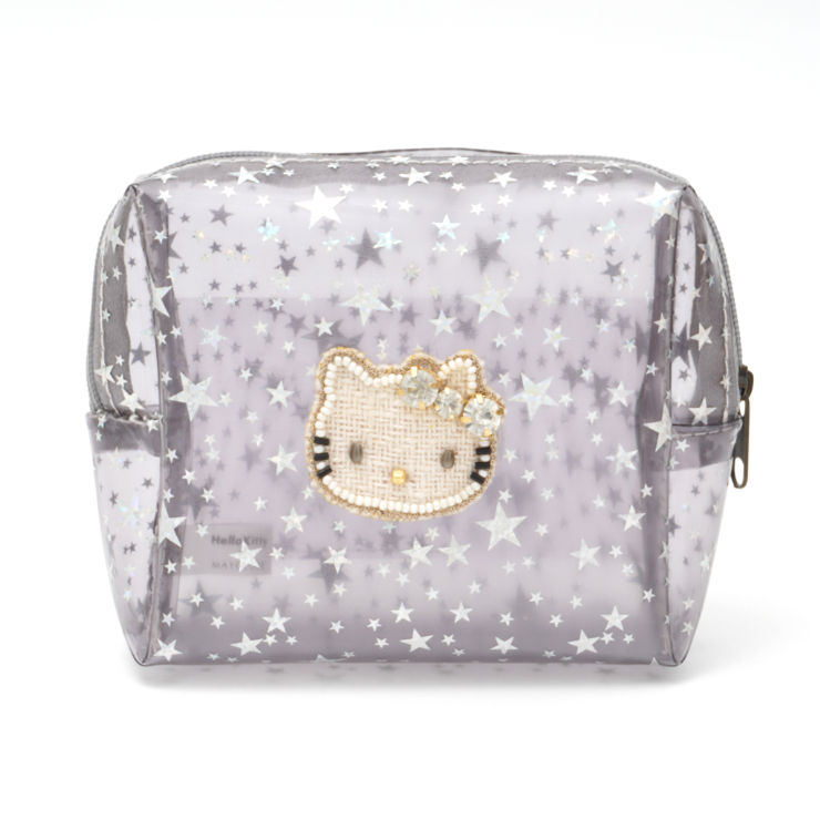 HelloKitty ｽﾀｰ柄ｸﾘｱﾎﾞｯｸｽﾎﾟｰﾁ mk25023 (上代: 2900円)