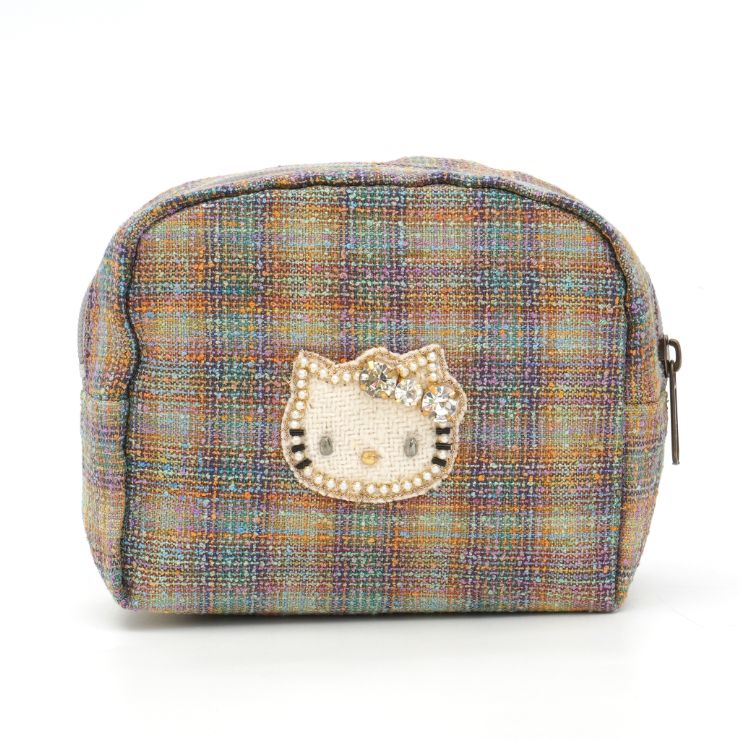 HelloKitty ｶﾗｰﾂｲｰﾄﾞ風ﾎﾞｯｸｽﾎﾟｰﾁ mk25031 (上代: 3600円)