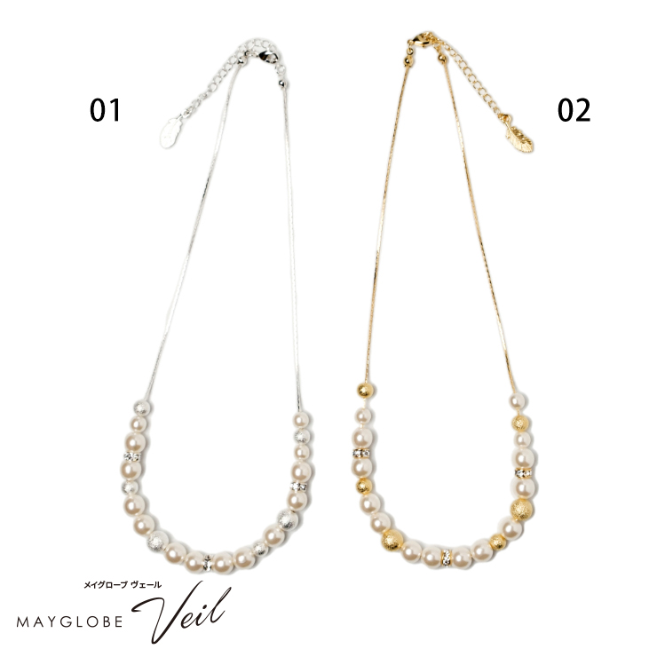 MAYGLOBE Veil Necklace mn23001 （上代: 4200円）