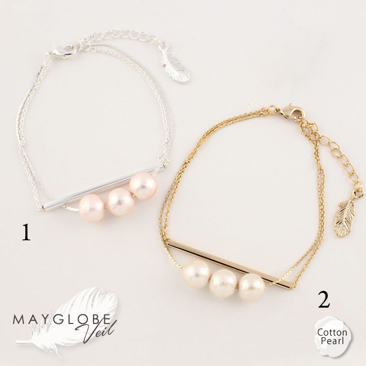 MAYGLOBE Veil Bracelet MB16540 （上代: 3400円）