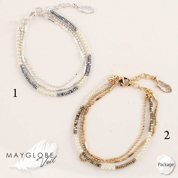 MAYGLOBE Veil Bracelet MB16543 （上代: 3400円）