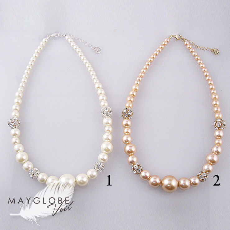 MAYGLOBE Veil Necklace MN12019/ （上代: 4100円）