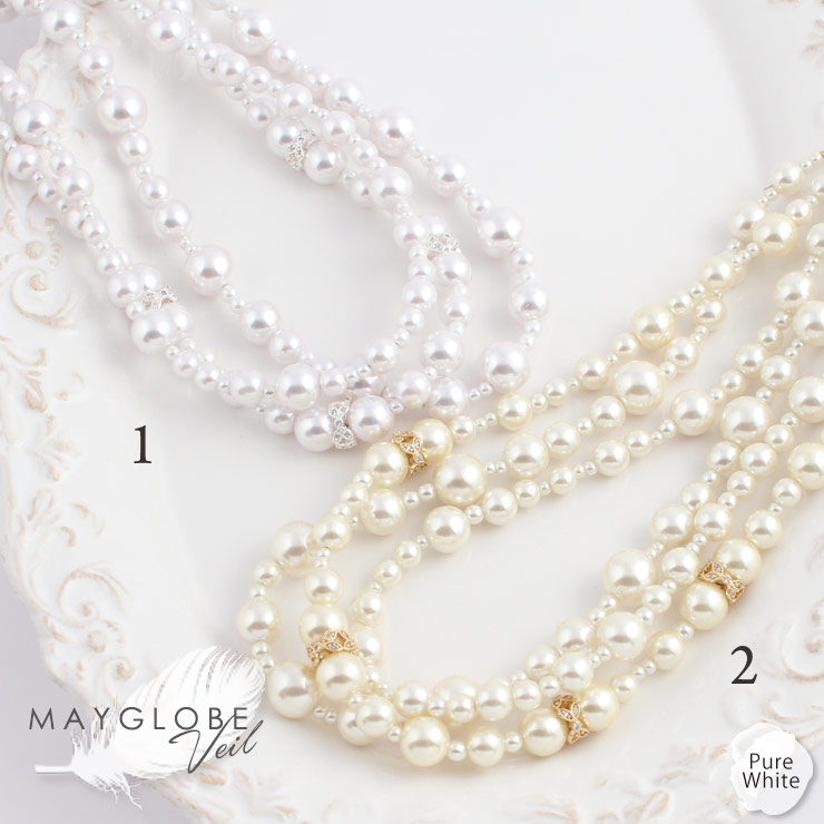 MAYGLOBE Veil Necklace MN15160 （上代: 6000円）
