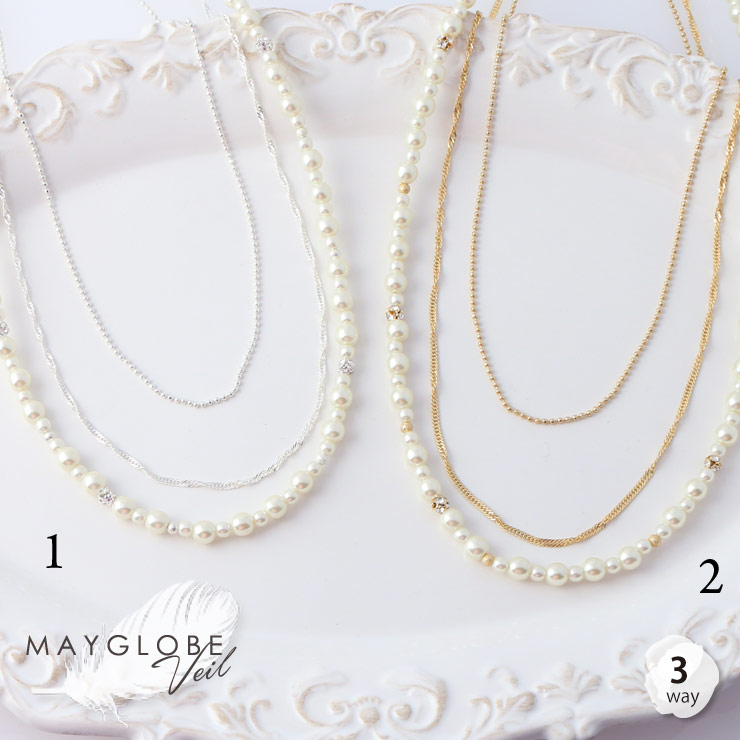 MAYGLOBE Veil Necklace MN17627 （上代: 4100円）