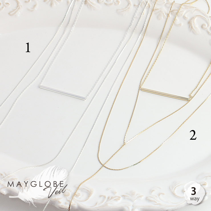 MAYGLOBE Veil Necklace MN18519 （上代: 3700円）