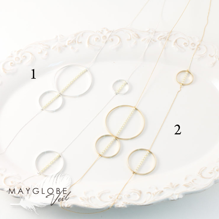 【SALE30％off】MAYGLOBE Veil Necklace MN18569 （上代: 2450円）