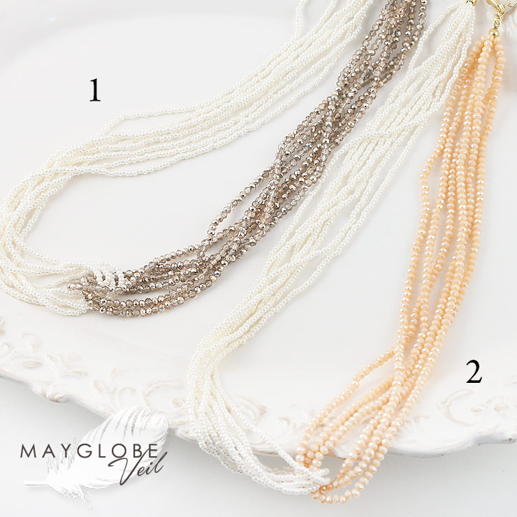 【SALE30％off】MAYGLOBE Veil Necklace MN18587 （上代: 4130円）