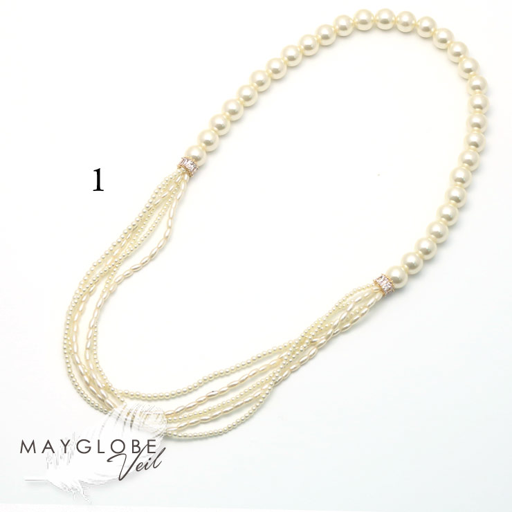 【SALE30％off】MAYGLOBE Veil Necklace MN18605 （上代: 3850円）