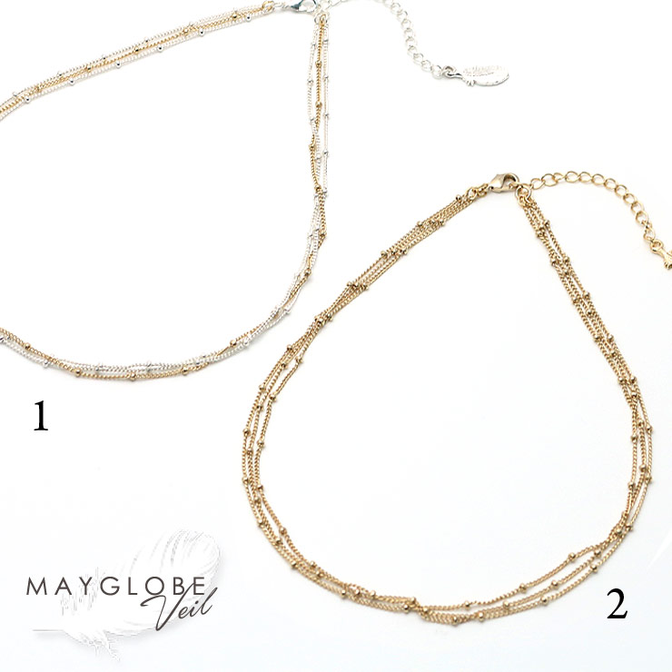 【SALE30％off】MAYGLOBE Veil Necklace mn18609 （上代: 1610円）