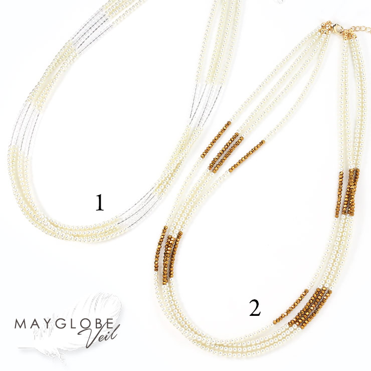 MAYGLOBE Veil Necklace MN18632 （上代: 4300円）