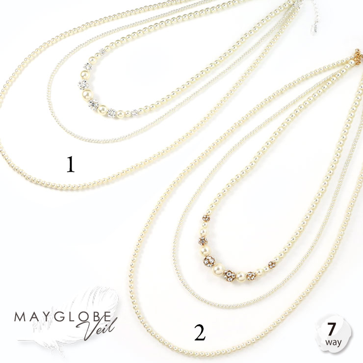 MAYGLOBE Veil Necklace MN18633 （上代: 5000円）