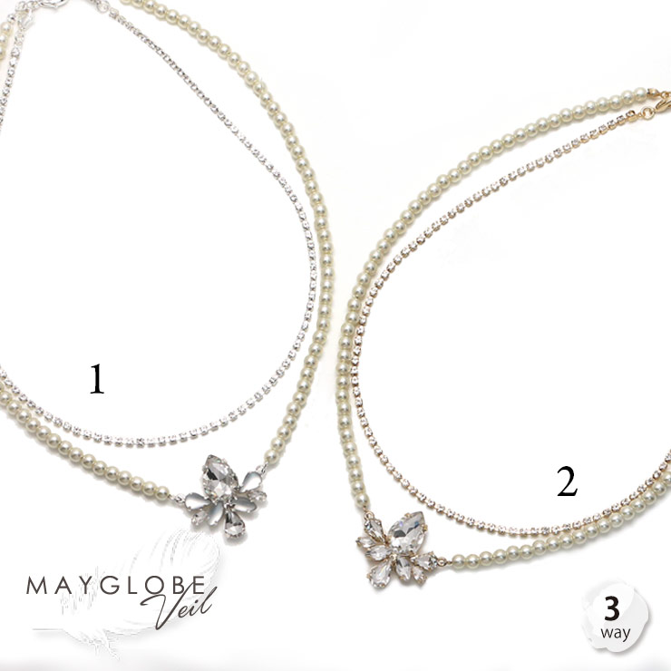 MAYGLOBE Veil Necklace MN19504 （上代: 4400円）