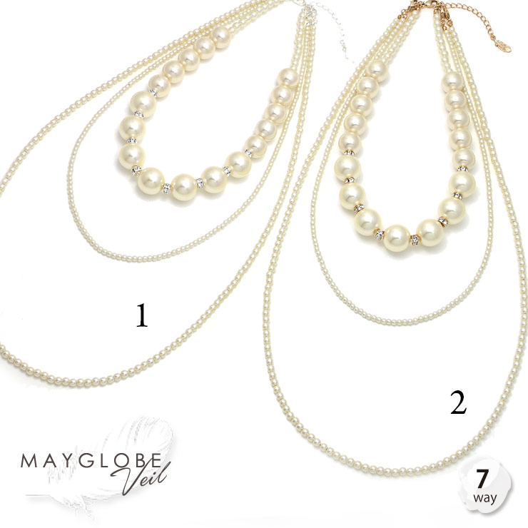 MAYGLOBE Veil Necklace MN19512 （上代: 5300円）