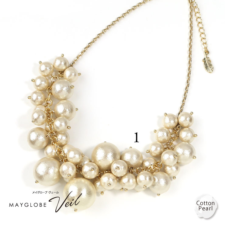 MAYGLOBE Veil Necklace MN19563 （上代: 7200円）