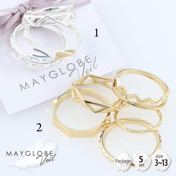 MAYGLOBE Veil Ring MR17557 （上代: 2500円）