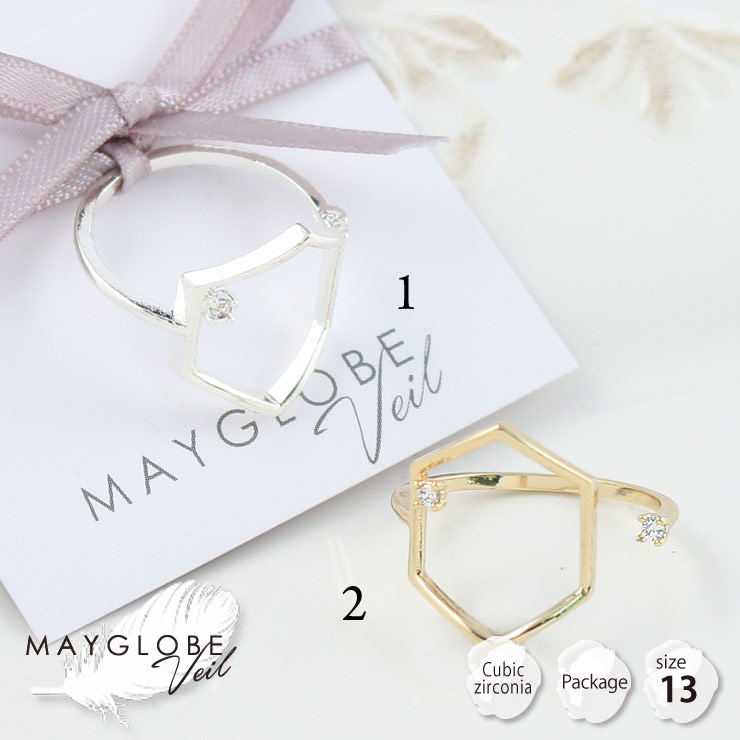 【SALE30％off】MAYGLOBE Veil Ring mr17583 （上代: 1120円）