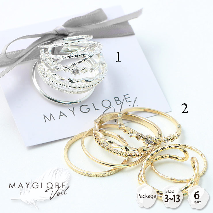 MAYGLOBE Veil AssortRing MR18504 （上代: 2800円）