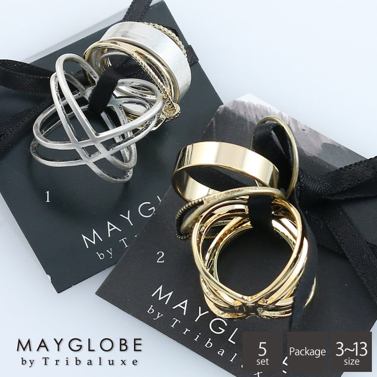 MAYGLOBE by Tribaluxe Ring TR17005 （上代: 1900円）