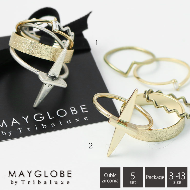MAYGLOBE by Tribaluxe AssortRing TR18005 （上代: 2400円）