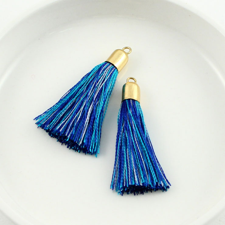 タッセル 10×35mm スカイブルー【2個入×5セット入り】yf01570-002 （上代: 2200円）