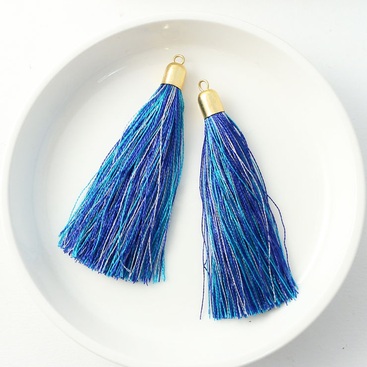 MAYGLOBE beads&craft Silk tassel 10×60mm 2pcs SkyBlue yf01579-002 （上代: 540円）